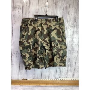 Sonoma Flexwear Ripstop Cargo Shorts Men Camouflage Cotton Blend 10" NWT Size 36